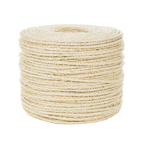 1/4-inch Premium Sisal Rope - 100ft - Pet Friendly