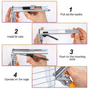 ZHEQOGZH Type M Nail Ring Pliers for Fencing with 2400pcs M Clips, Hog Ring Pliers Kit Upholstery Repair Hand Tool, Chicken Wire Cage Clips with Fence Pliers Rabbit Cage Building Tools (Yellow)