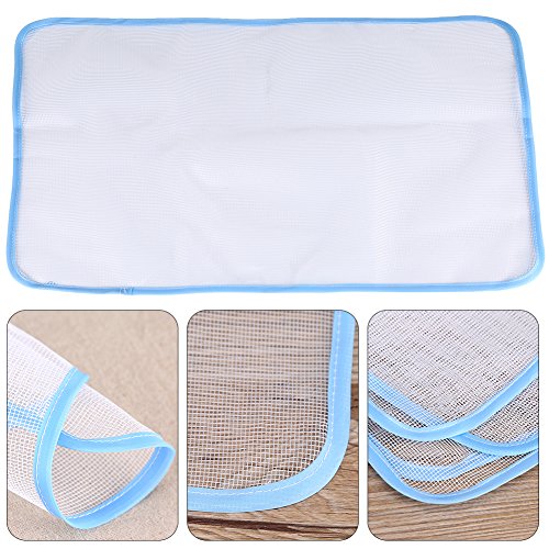 Pack of 2 Protective Ironing Scorch-Saving Mesh Pressing Pad Mesh Cloth High Temperature Anti Skid Anti Scalding Ironing Heat Insulation Pad Household (35 * 50CM)