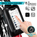 DURATECH Bike Frame Bag | Waterproof Bike Phone Holder with EVA Hard Shell | Bicycle Bag with Sensitive Touch Screen and Sun Visor | Large Capacity Bike Top Tube Bag for Phones Under 6.9''