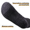 YUEDGE Men's Black Crew Socks Performance Cushioned Training Athletic Socks Moisture Wicking Mens Socks Comfort Work Socks For Men Size 10-13, 5 Pairs/Pack