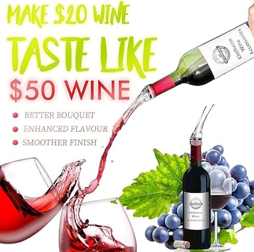 Wine Aerator Pourer, Premium Aerating Pourer and Decanter Spout