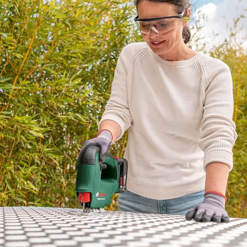 Bosch Home & Garden 18V Cordless Jigsaw Without Battery, 1 Blade Inc, Adjustable Plate, Speed Select (EasySaw 18V-70)