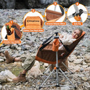 KingCamp Hammock Camping Chair Swinging Rocking Chair for Adults Portable Folding Chair Hold Up to 264 lbs Carrying Bag Cup Holder for Lawn Beach Camp Outside(Brown/2-pack)