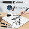 YUNAI Black Whiteboard Markers, 12PCS Thin Dry Erase & Wet Erase Markers for School, Fine Tip Erasable Markers Bulk Low Odor for School Office Supplies