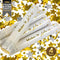 Gold Confetti Poppers 4 Pack | Confetti Cannon Party Poppers Confetti Shooter for Events Birthday Celebration | Bulk Streamer Blaster Cannon Star Launcher | Large Prank Package Gun Tube Stick