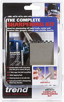 Trend Complete Diamond Sharpening Kit: Double-Sided Credit Card Stone & Mini Taper File w/Lapping Fluid, Cleaning Block, Instructional DVD & Guide, DWS/KIT/C