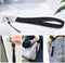 FYY Lanyards for Keys, Pack of 2 Wrist Lanyard and Neck Lanyard for ID Badges Wristlet Strap Keychain Holder Lanyard with 2 Key Rings and 2 Strings Black