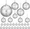 30Pcs Small Mirror Disco Ball, Christmas Ball Ornaments, Silver Hanging Decorations Reflective Mirror Ball Cake DecoratioDisco Party Supplies for Wedding Christmas Festive, 1.18in Diameter…