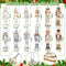 48 Pcs Christmas Nutcracker Ornaments Christmas King and Soldier Ornaments Gold and Silver Glittered Hanging Christmas Ornaments Mini Wooden for Xmas Tree Ornament Set