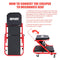 ‎DNA MOTORING TOOLS-00184 36 Inches 2 IN 1 Rolling Folding Car Creeper/Seat, 6 Pcs 2" Casters, 150kg Weight Capacity, Red