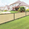 E&K Sunrise 6' x 25' Beige Fence Privacy Screen, Commercial Outdoor Backyard Shade Windscreen Mesh Fabric 3 Years Warranty (Customized Set of 1