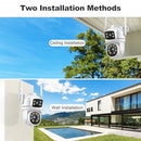 GENBOLT PTZ WiFi Security Camera Outdoor, CCTV Home Surveillance Camera with Dual View, Dual Lens IP Camera with Color Night, Auto Tracking Humanoid Detection [DC&PoE]