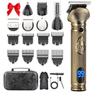 REHOYO Beard Trimmer for Men, Electric Razor Shavers for Men w/Case, Cordless Hair Clipper T-Blade Trimmer, Mens Grooming Kit for Nose Ear Body Face Mustache -180 Mins Shaving, Father Gifts for Him