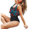 YNIQUE 2 Piece Bathing Suits Tummy Control Swimsuits for Women Top Ruffle Swimwear with High Waisted Bottom Tankini Bikini Set