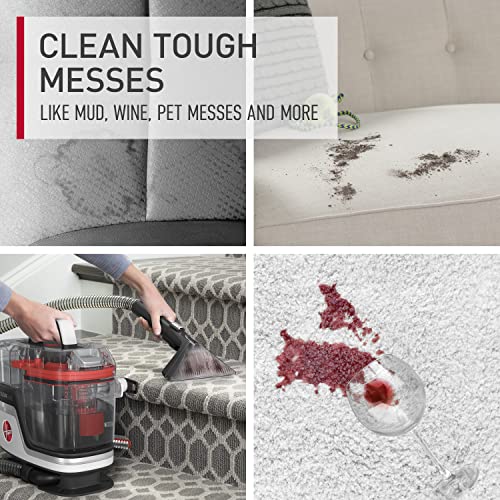 Hoover CleanSlate Pet Carpet & Upholstery Spot Cleaner, Stain Remover, Portable, FH14000V, White
