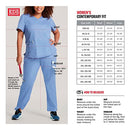 Dickies EDS Signature Women Scrubs Top V-Neck 85906, Navy, Large