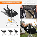 KingCamp 2 Pack Swinging Camping Chair,Lightweight Hammock Camping Chair,Aluminum Alloy Rocker Camp Chair with Headrest Cup Holder Recliner for Outdoor Picnic Beach Sporting Events Concerts Backyard