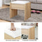 Luxsuite Dressing Table with Stool & Led Light Mirrored Makeup Table Lighting Vanity Table Set with 2 Drawers Bedroom Furniture Oak