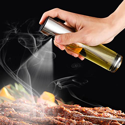 ZEREOOY Oil Sprayer for Cooking Olive Oil Sprayer Mister for Air Fryer Vegetable Vinegar Oil Portable Mini Kitchen Gadgets for Baking,Salad,Grilling,BBQ,Roasting (Two Pieces)