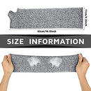 Zhanmai Cut Resistant Leg Sleeves Bite-Proof Protective Leg Sleeves for Welding, Lawn Mowing Guard Safety (Gray, Heel Hole Style)