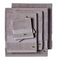 Lacoste Heritage Supima Cotton 6-Piece Towel Set, 2 Bath Towels, 2 Hand Towels, 2 Washcloths, Meteorite