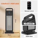 YOPOWER Heater, Portable Electric Space Fan Heater, 2000W Ceramic Tower Thermostat Heater for Bathroom Bedroom Room Office Indoor Home