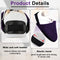 Zhanmai Bowling Shoe Slider 2 Pack Bowling Shoe Cover with Elastic Band Adjustable Bowling Accessories for Men Women Bowler Playing Ball Dancing, L, Purple, Large