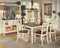 Signature Design by Ashley Dining Chair, Beige, 40.63" W x 18.38" D x11.5 H