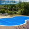 VINGLI 12Mil Solar Pool Cover 24FT Round Solar Blanket for Inground Pool and Above-Ground Swimming Pool, Blue (24')