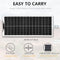 100W Mono Silicon Solar Panel System Solar Cells Solar Panel + 10A Controller + 3M Cables with Alligator Clip + 3M MC4 Connector Cables for Yacht, Boat, RV, Store, Cabin, 12v Battery Charge