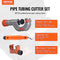 VEVOR 3PCS Tubing Cutter Set, 3/16"-2" O.D. Copper Pipe Cutter, 1/8"-7/8" O.D. Mini Tube Cutter and Deburring Tool, Heavy Duty Pipe Cutter Set for Copper, Aluminum, Stainless Steel, Plastic Pipes