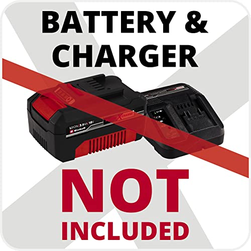 Einhell Power X-Change 18V Mitre Saw - 3000 RPM Circular Saw With Work Table, LED, Dust Collection, 45° Mitre, -47° Bevel - TE-MS 18/210 Li Solo (Battery Not Included)