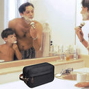 Ogetok Travel Toiletry Bag for Men, Water Resistant Shaving Bag, Portable Lightweight Toiletry Organizer Bag,Large Capacity Toiletry Storage Bags with Handle for Toiletries Cosmetics Accessories,Black