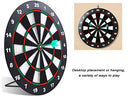 16 Inch Safety Soft Rubber Dart Board with 6 Darts for Outdoor/Indoor Family and Office Exercise Activities,