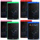 8 Pieces LCD Writing Tablet Doodle Board for Kids 8.5 Inch Colorful Lines Doodle Boards Educational Toys for Boys Girls LCD Erasable Drawing Pad Writing Pad (Blue, Red, Green, Pink)