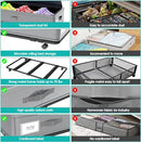 Underbed Storage with Wheels 2-in-1Under Bed Drawers Storage Containers,50L Large Capacity Rolling Under Bed Storage with Lid,Bedroom Storage Organizer for Clothes,Shoes,Toys,Books,Blankets Gray-1Pack