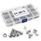 POATOW M3 M4 M5 500pc 304 Stainless Steel Hex Socket Button Head Bolts Screws Nuts Kit - Allen Hex Drives - Button Head Cap Screws- Storage Box