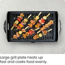 Chefman Electric Smokeless Indoor Grill w/Non-Stick Cooking Surface & Adjustable Temperature Knob from Warm to Sear for Customized BBQ Grilling, Dishwasher Safe Removable Water Tray, Black