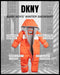 DKNY Baby Boys’ Snowsuit – Hooded Fleece Lined Warm Winter Jumpsuit – Zip Snow Pram for Newborns and Infants (0-24M), Size 24M, Orange