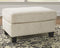 Signature Design by Ashley Abinger Contemporary Rectangle Ottoman, Beige