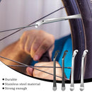 Prasacco 4 Packs Bicycle Tire Iron Spoons, Bike Tire Lever Tyre Spoon Iron Changing Tool Stainless Steel Bike Tire Levers Tire Repair Tool Kit Heavy Duty Tire Removal Tool for Road Bike Mountain Bike