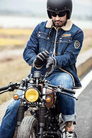 YISEVEN Men's Touchscreen Sheepskin Winter Leather Gloves Skin Tight with Button Genuine Luxury and Warm Hand Heated Fleece Fur Lined for Dress Driving Motorcycle Work Gifts, Black 9.0"/M