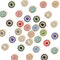 Flower Rhinestones Buttons, 50 Pcs Mixed Colour Self-Adhesive Flower Shape Crystal Buttons for DIY Art Craft, Jewelry Making, Clothes Button