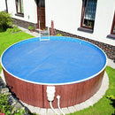 VINGLI 12Mil Solar Pool Cover 24FT Round Solar Blanket for Inground Pool and Above-Ground Swimming Pool, Blue (24')