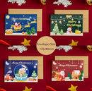 Christmas Cards Assortment, 12Piece Holiday Cards with Envelopes Christmas Greeting Cards Blank Note Cards office School Home Party Invitation Supply