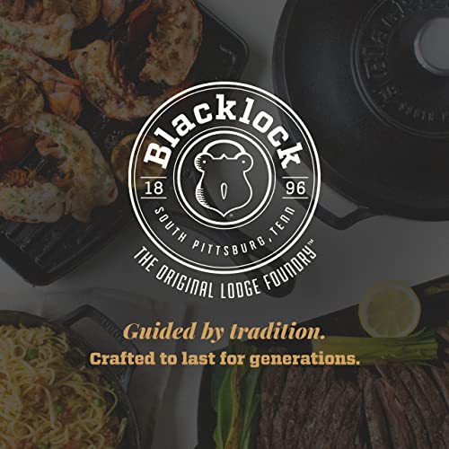 Lodge Blacklock Dutch Oven 5.5 Quart Cast Iron Dutch Oven, Black, BL02DO