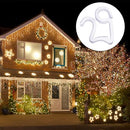 100Pack Christmas Light Clip Outdoor Gutter Hook Weatherproof Outdoor Light Clip Holiday Light Clip for Christmas Decoration