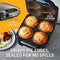 Sunbeam Pie Magic 4 Up | Electric Pie Maker, Deep-Fill Plates Make 4 Traditional-Sized Crispy Pies, With Pastry Cutter for Perfect Portions & Pie Maker Recipes E-Booklet, Grey