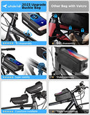 whale fall 2022 Portable Bike Bag, Bike Phone Mount, Bike Accessories, Phone Holder for Bike, Sturdy / Waterproof, Germany Bayer 0.25mm TPU, 4” - 6.9” Cellphone, Black, X1 Pro